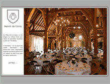 Tablet Screenshot of manoirdecorny.fr